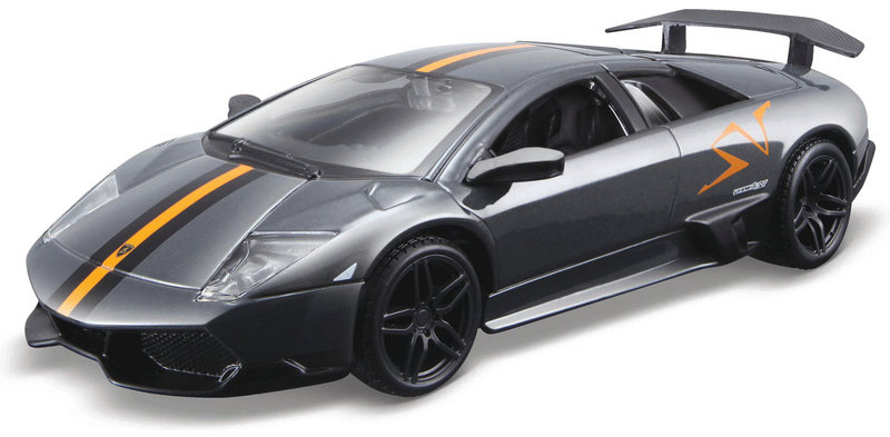 Bburago Lamborghini Murcielago LP 670-4 SV 1:32 sivá matná