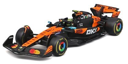 Bburago Race F1 v dekoratívnom boxe, McLaren F1 MCL39.2025, 4 Lando Norris, 1:43