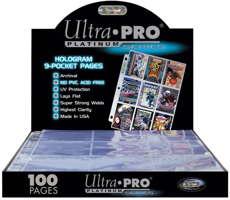 Stránka do alba UltraPro – 9 - Pocket Platinum Pages (100 ks)