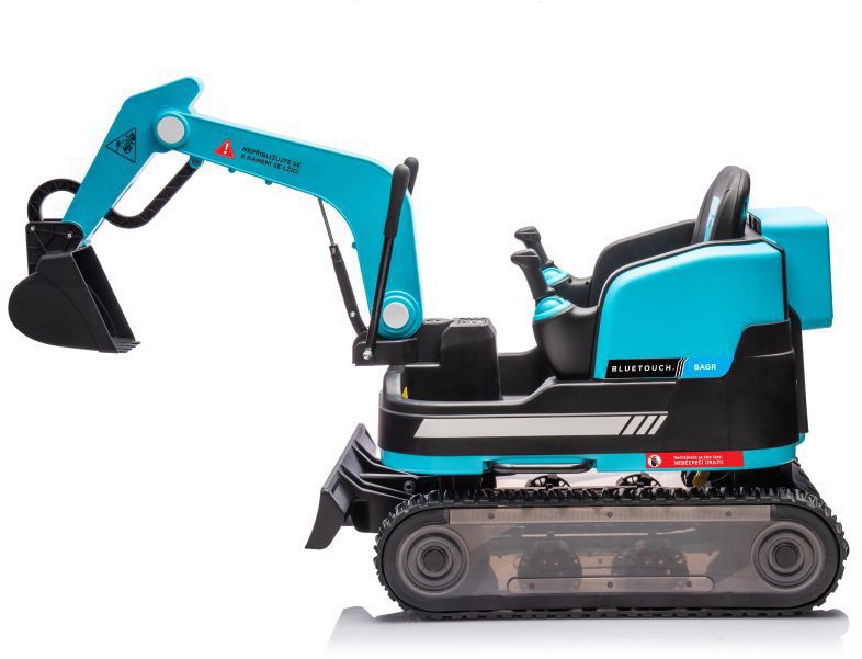 BlueTouch Detský elektrický bager modrý