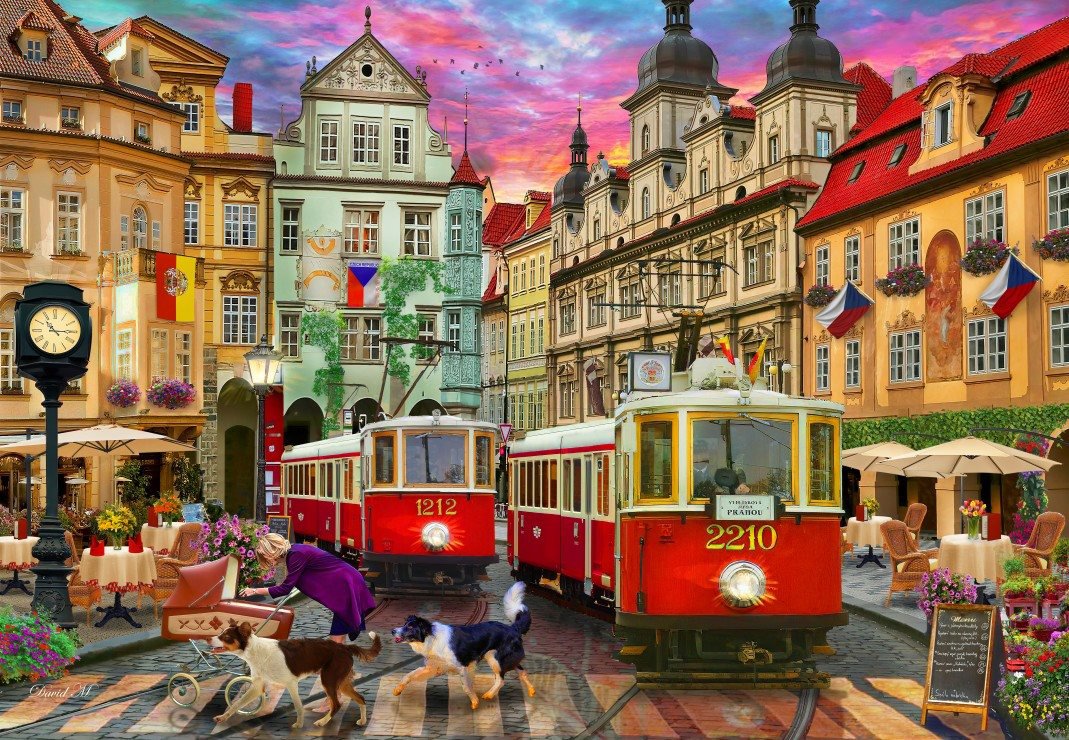 BLUEBIRD Pražská tramvaj 1000 dílků