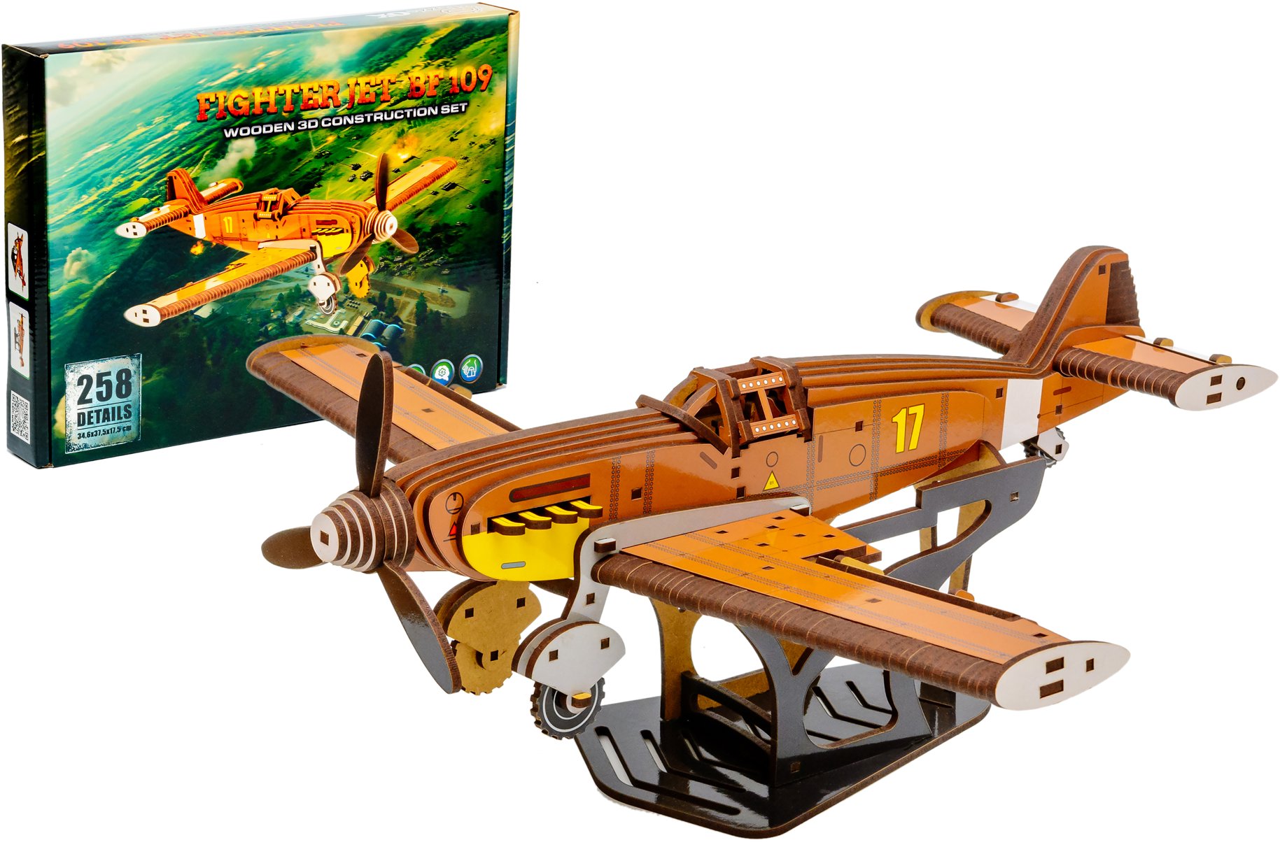 BusyKids Dřevěná 3D stavebnice Bf 109