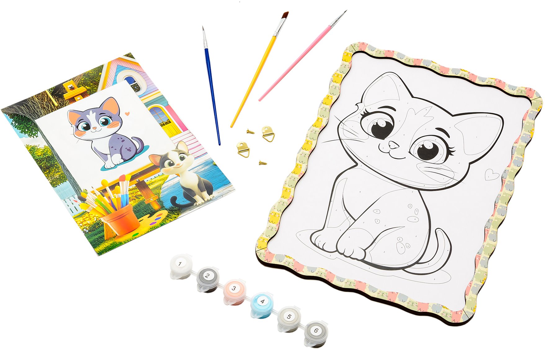 BusyKids Malování podle čísel Koťátko