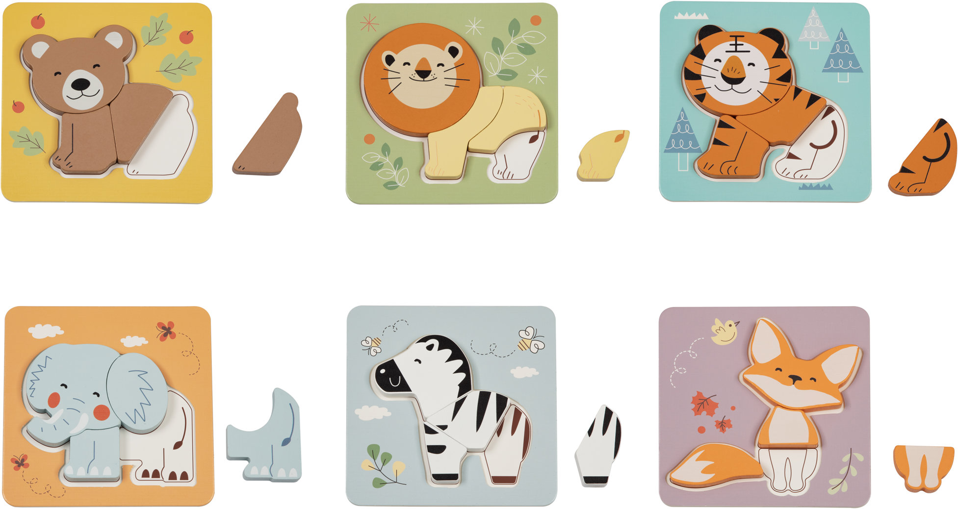 BusyKids Montessori puzzle - Zvířata