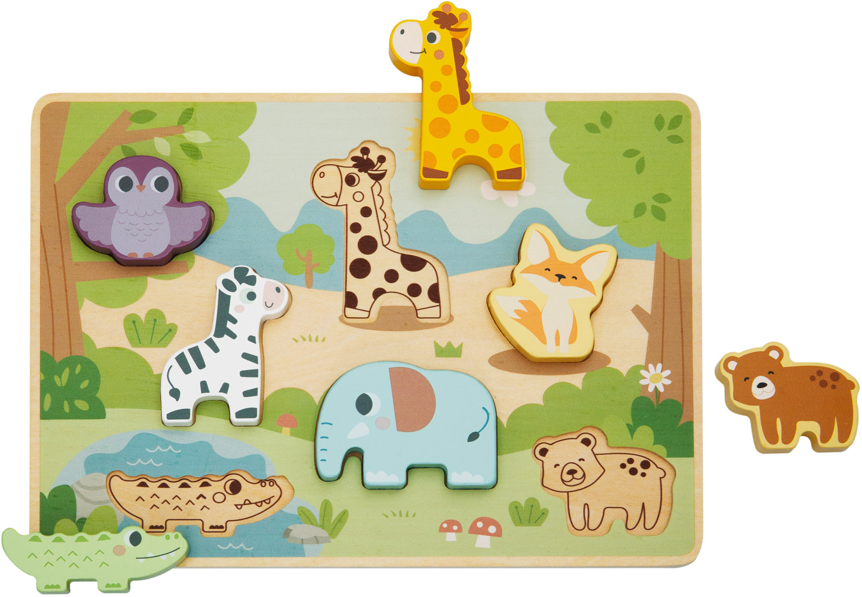 BusyKids Montessori puzzle - Moje první zvířata