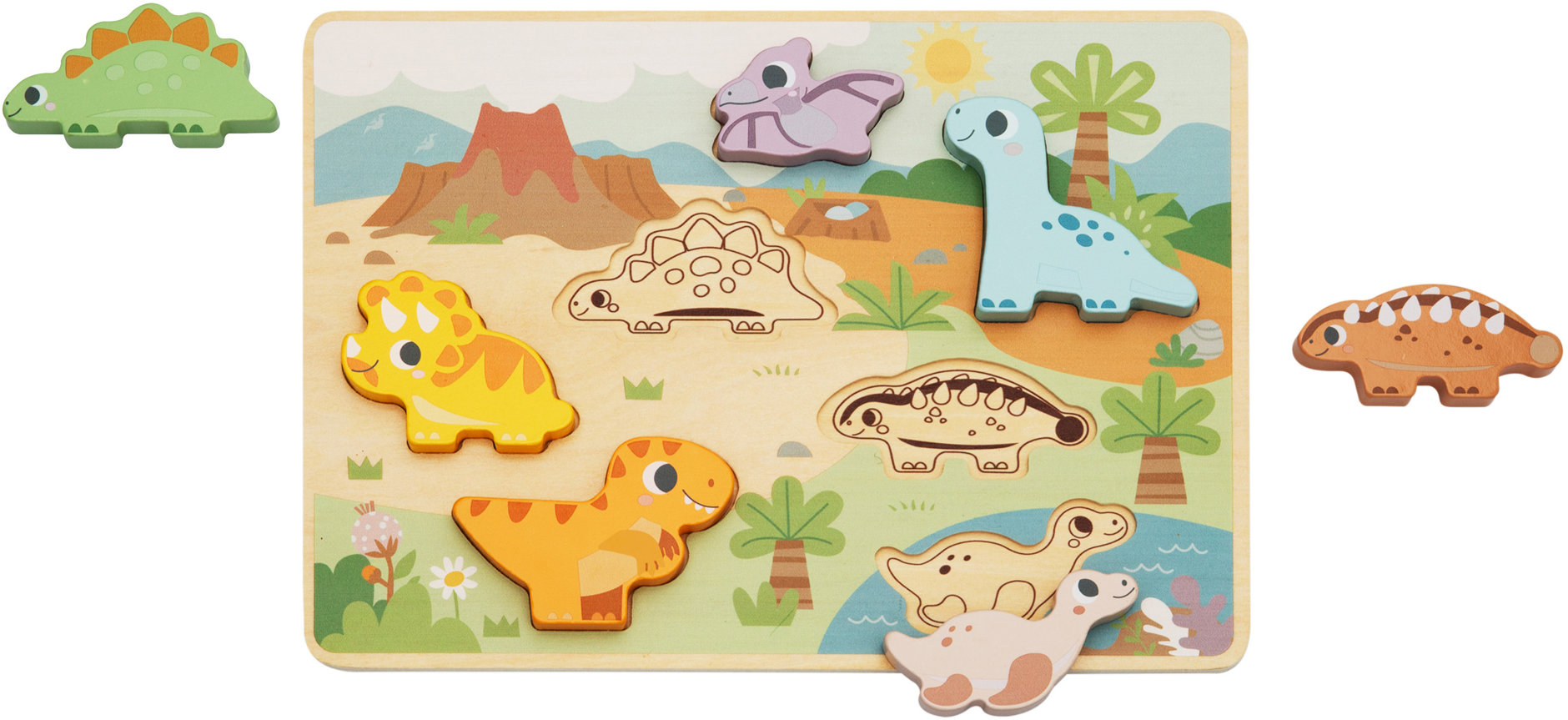 BusyKids Montessori puzzle - Dinosauři