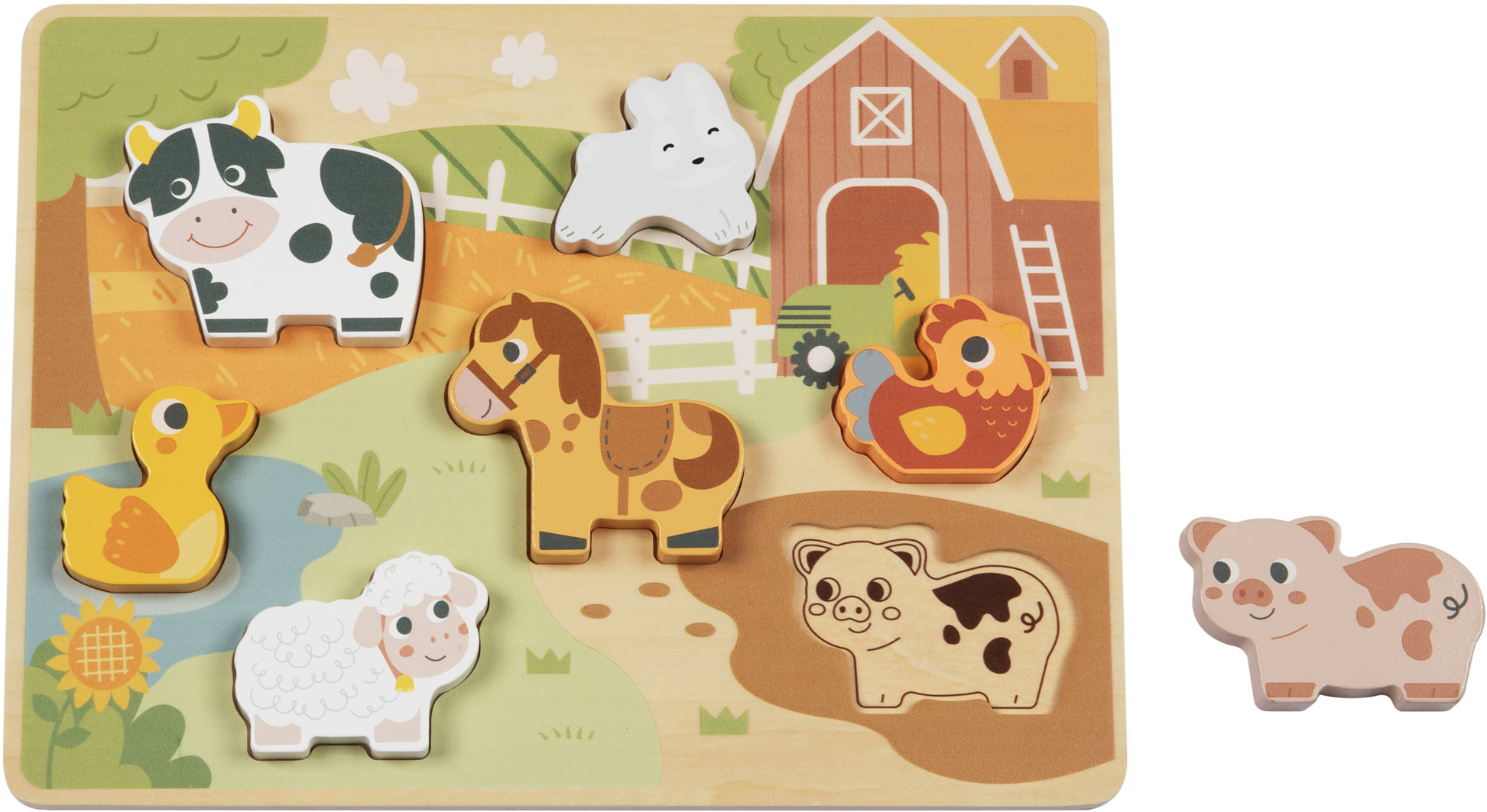 BusyKids Montessori puzzle - Farma