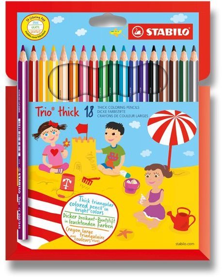 Stabilo Trio thick 18 farieb
