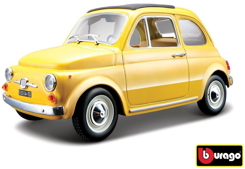 Bburago Fiat 500 F 1965 Yellow