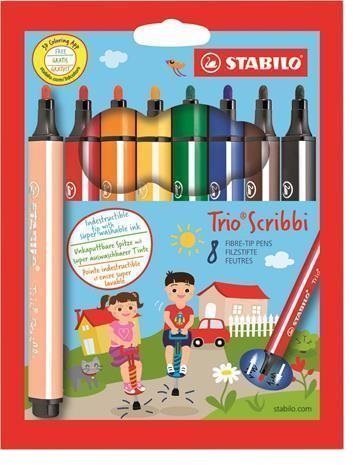Stabilo Trio Scribbi 8 farieb