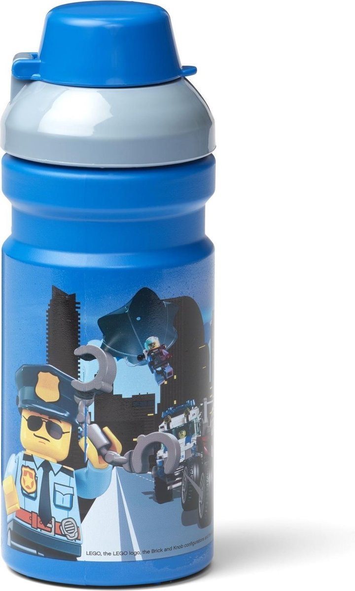 LEGO City fľaša na pitie – modrá