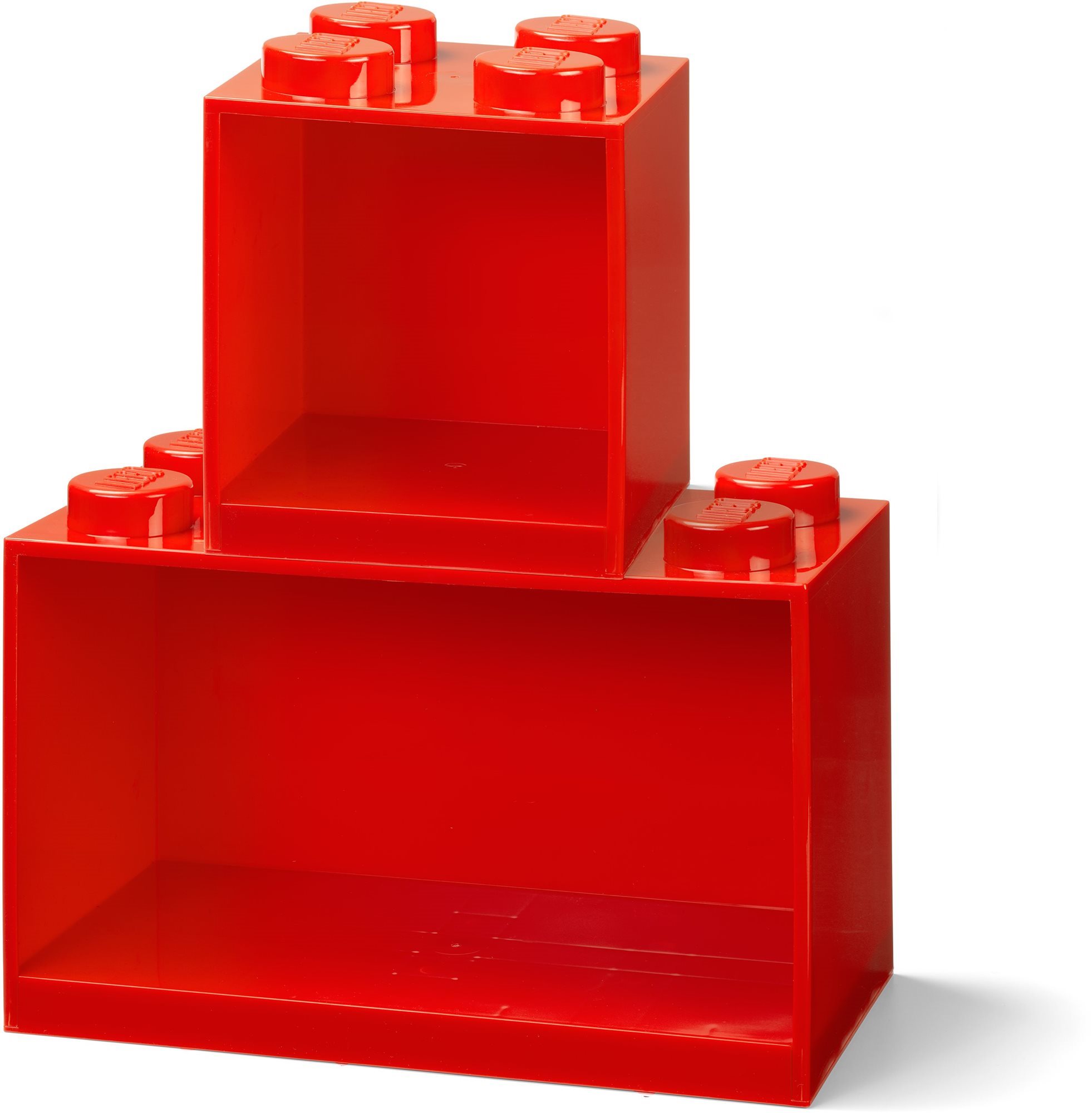 LEGO Brick závesné police, sada 2 ks - červené