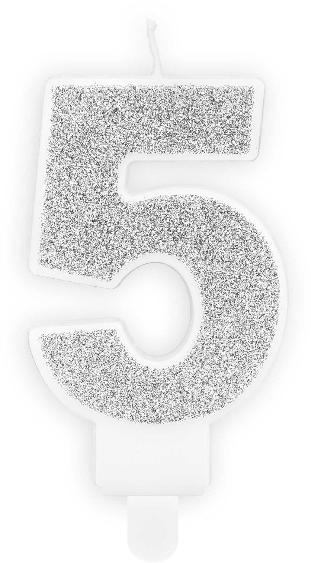 Sviečka narodeninová, 7 cm, číslica „5