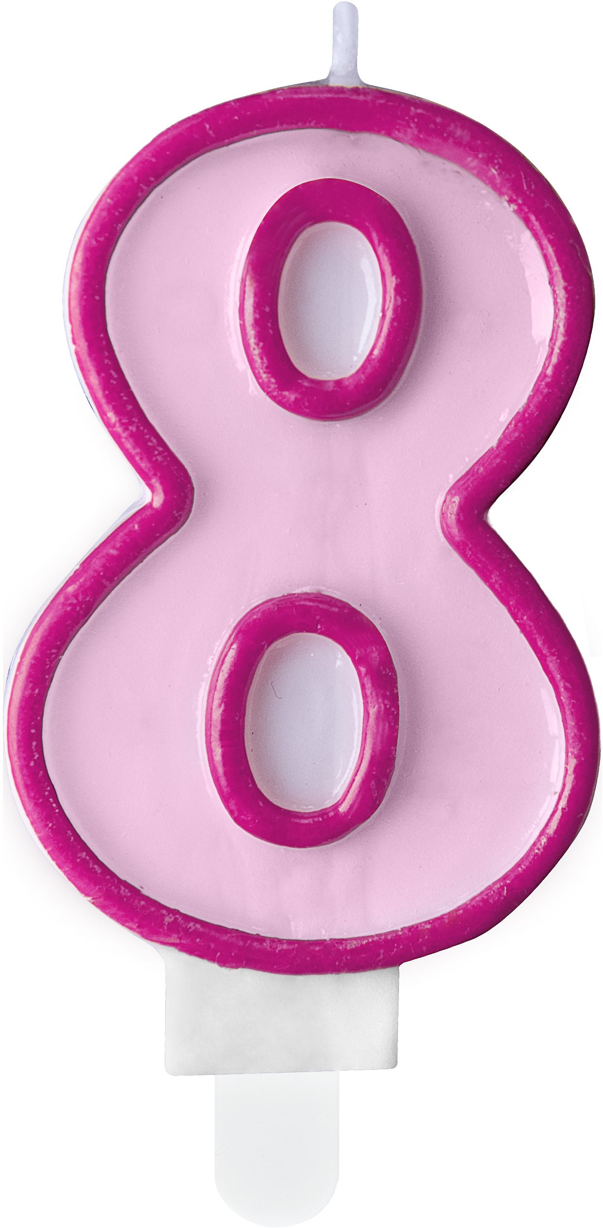 Sviečka narodeninová, 7 cm, číslica „8