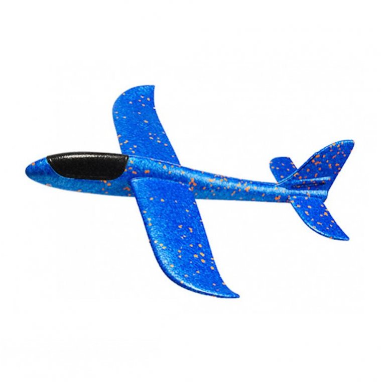 FOXGLIDER detské hádzacie lietadlo – hádzadlo modré 48 cm