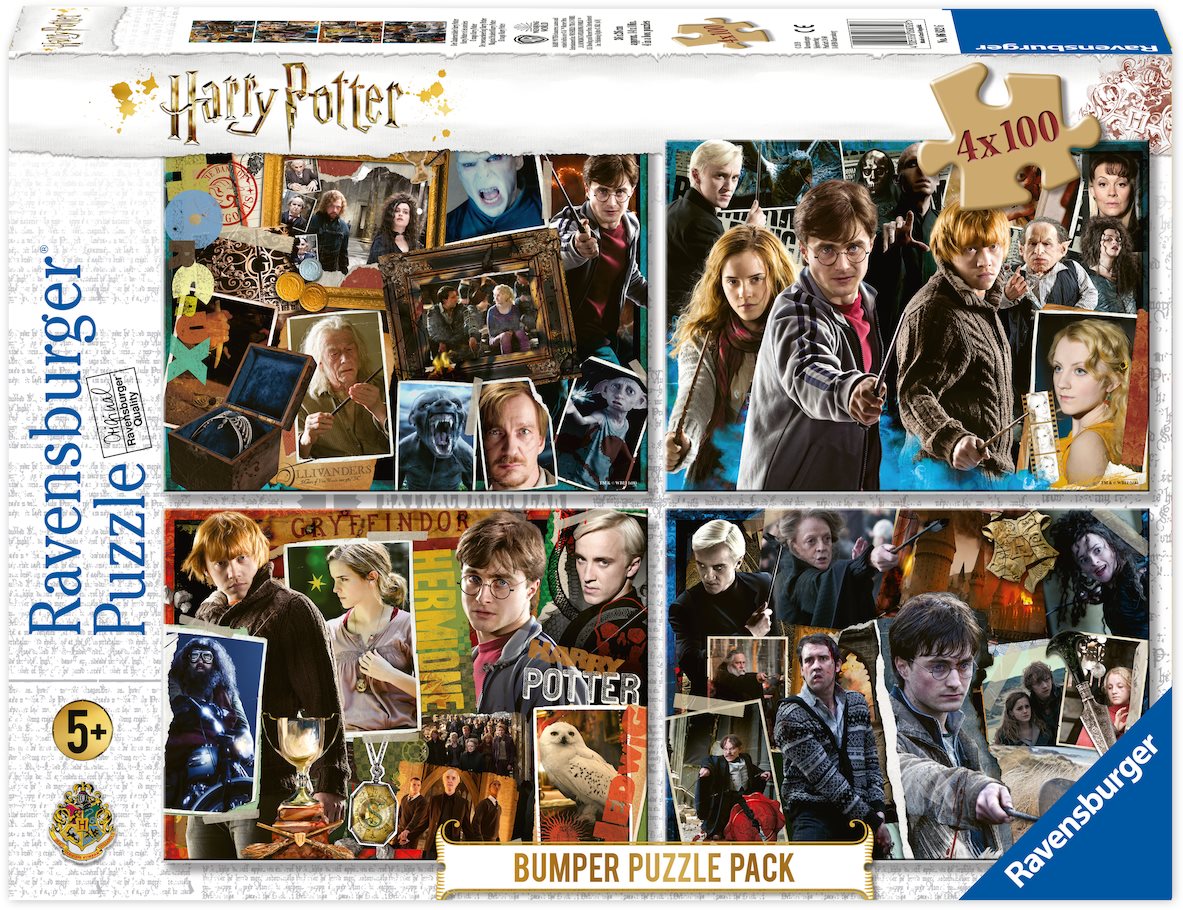 Ravensburger 068326 Harry Potter sada 4× 100 dielikov