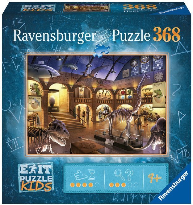 Ravensburger 129256 Exit KIDS Puzzle: Noc v múzeu 368 dielikov