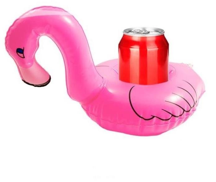Nafukovací držiak na pitie plameniak – flamingo, 2 ks/bal. 15 × 25 cm