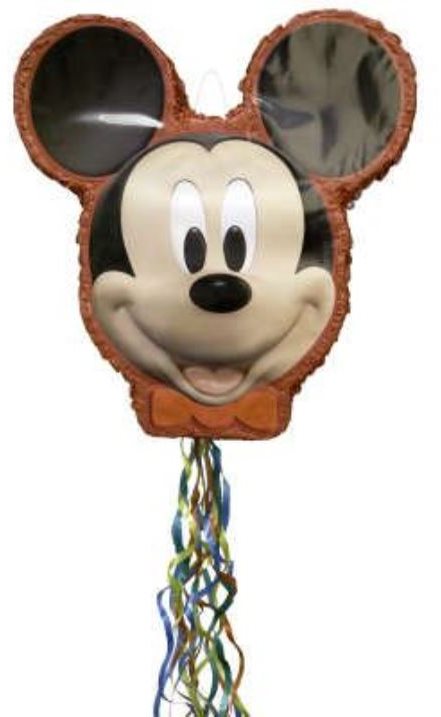 Piňata Myšiak Mickey Mouse – 51 × 46,5 × 8 cm – ťahacia