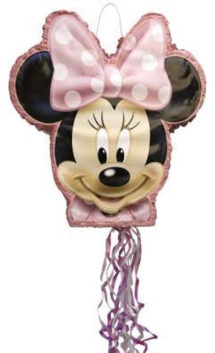 Piňata Myška Minnie – 51 × 46 × 7,5 cm – ťahacia