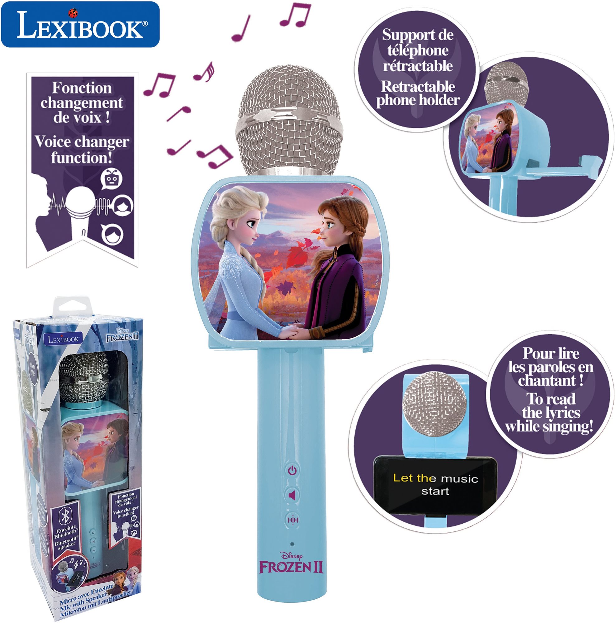 Frozen Bezdrôtový mikrofón s Bluetooth reproduktorom