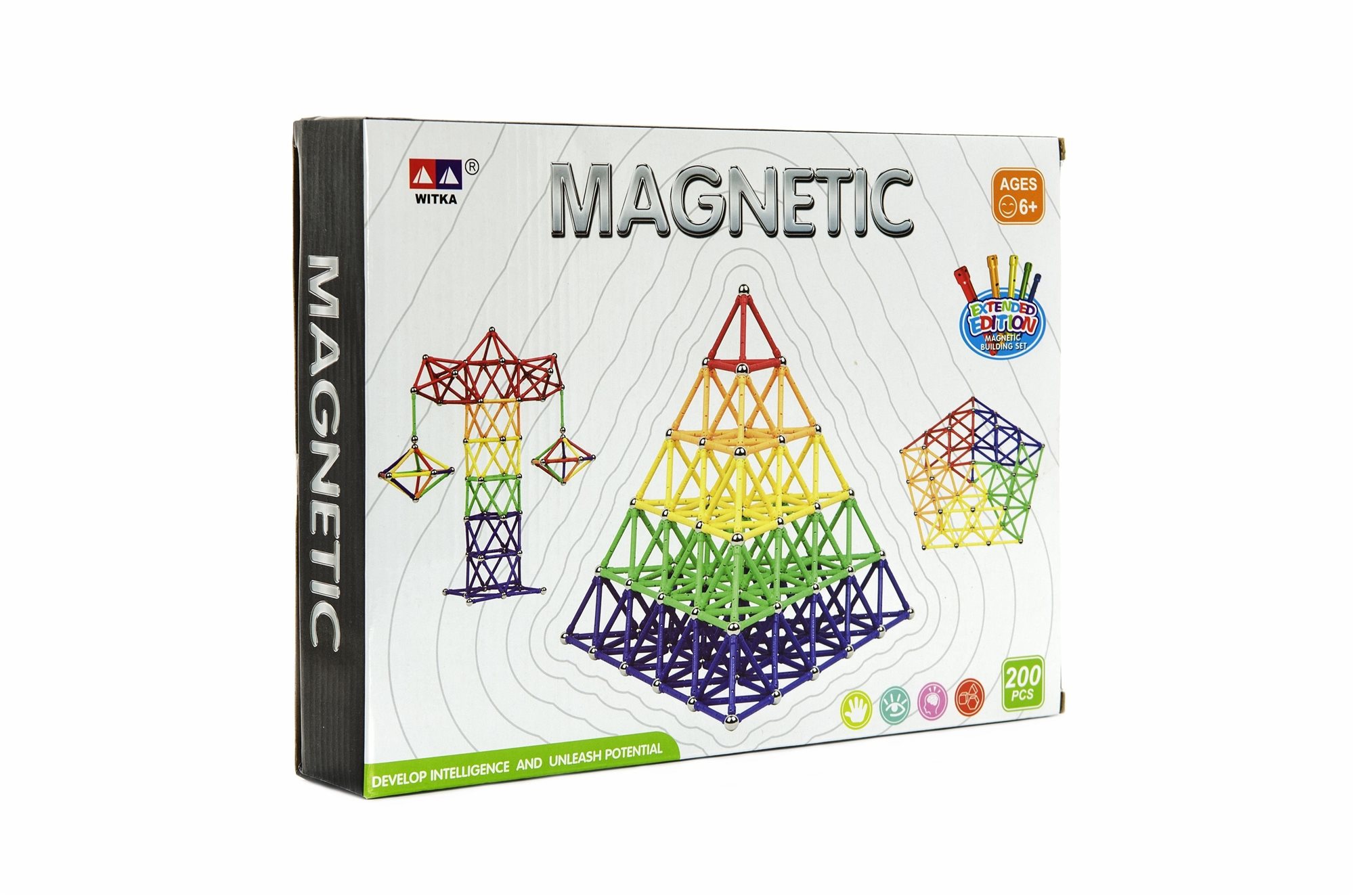 Magnetická stavebnica 200 ks