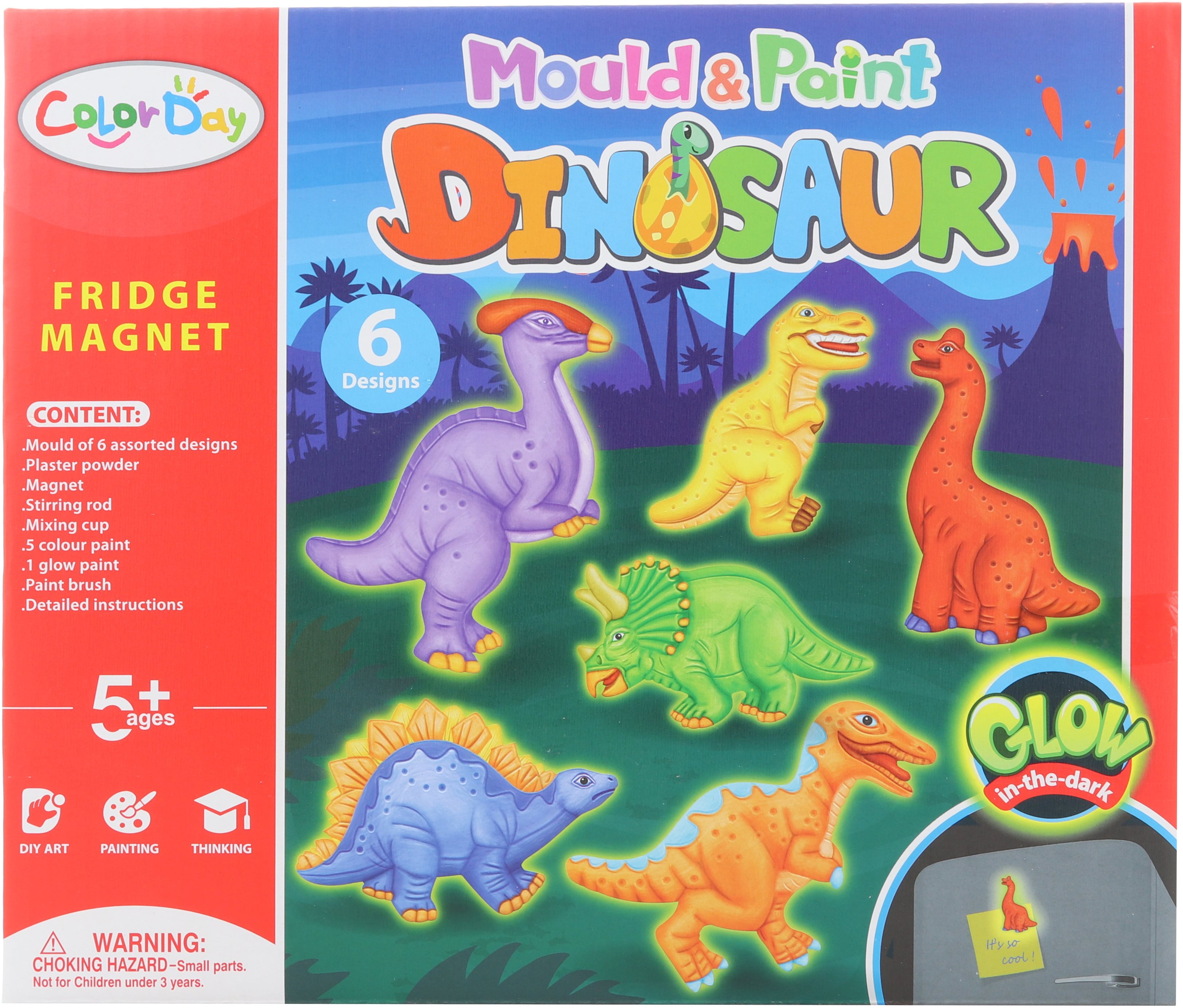 Výroba magnetov – dinosaury svietiace
