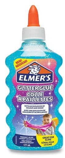 Lepidlo Elmer's Glitter Glue 177 ml, modré