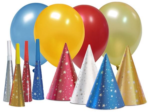 Párty sada pre 4 osoby magic párty – Silvester – Happy new year