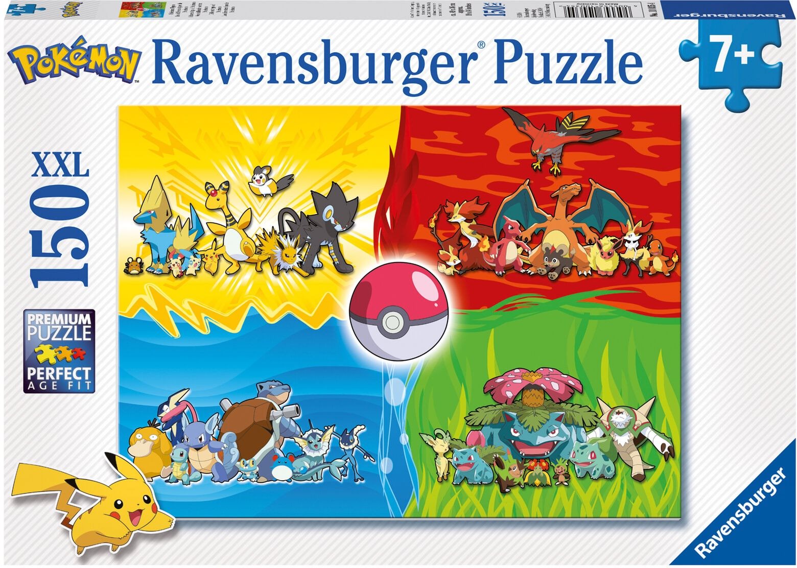 Ravensburger 100354 Druhy Pokémonov 150 dielikov