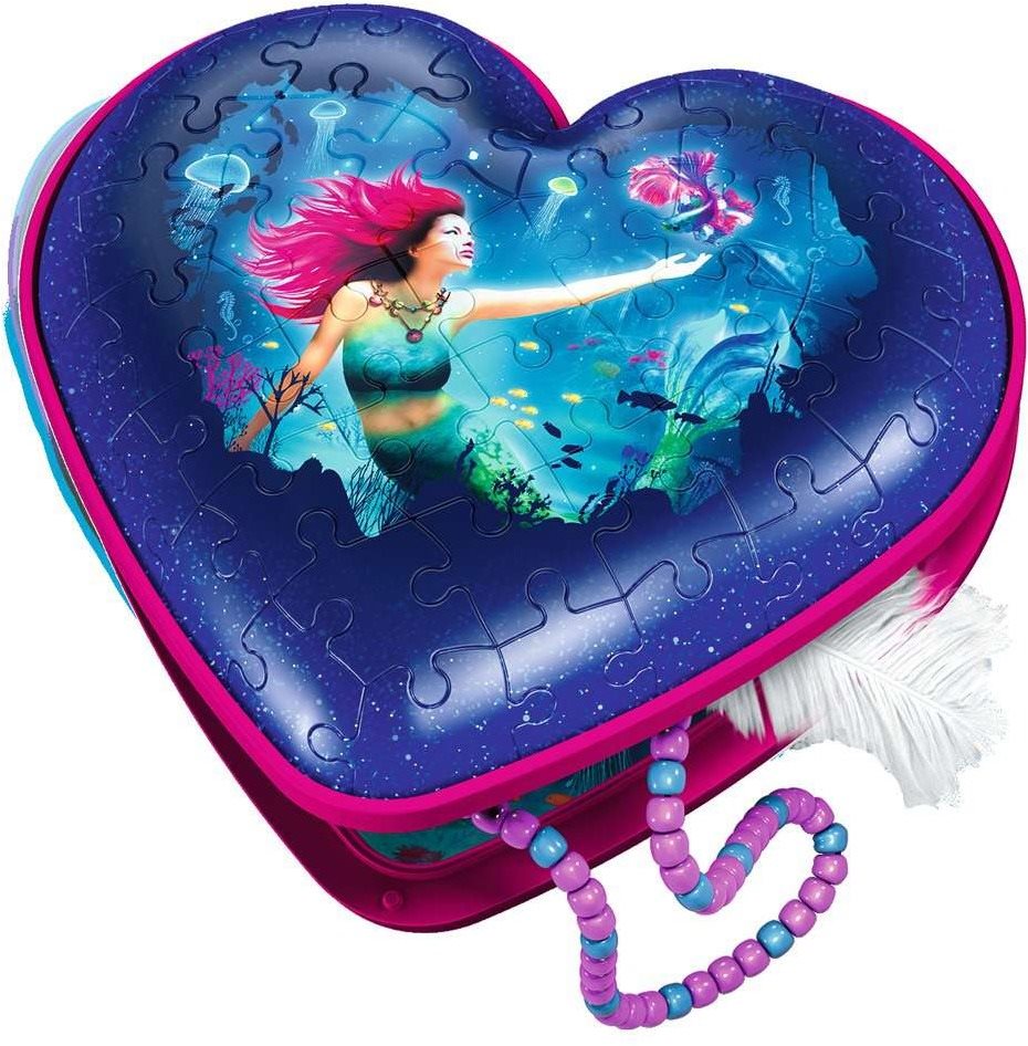 Ravensburger 3D 112494 Srdce Morskej víly 54 dielikov