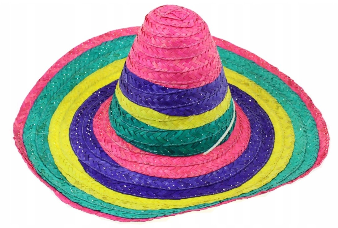 Farebný klobúk Sombrero – Mexiko 50 cm