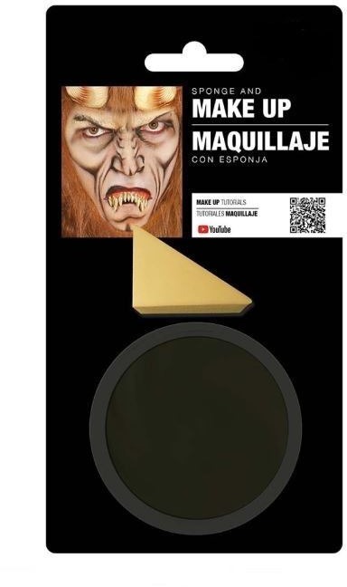 Čierny Make-Up s hubkou – Halloween – 9 g