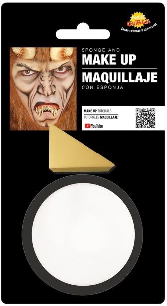 Biely Make-Up s hubkou – Halloween – 9 g