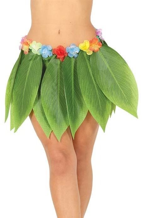 Dospelá havajská sukňa – Hawaii – Tropické listy – 38 cm