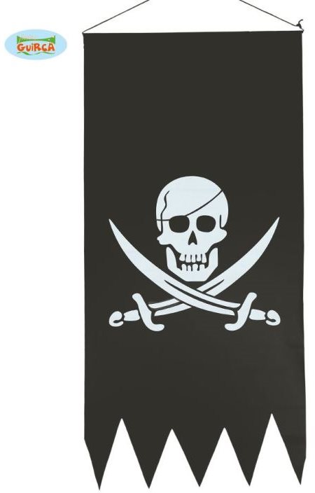Pirátska Vlajka – Banner – 43 × 86 cm