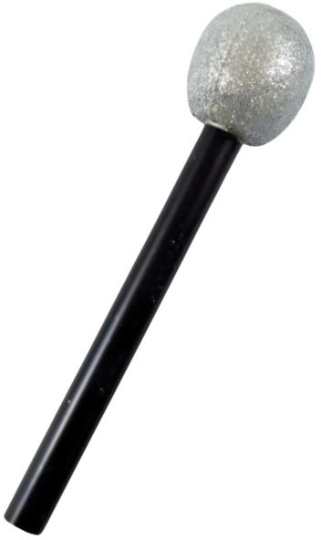 Mikrofón strieborný – Disco – 26 cm