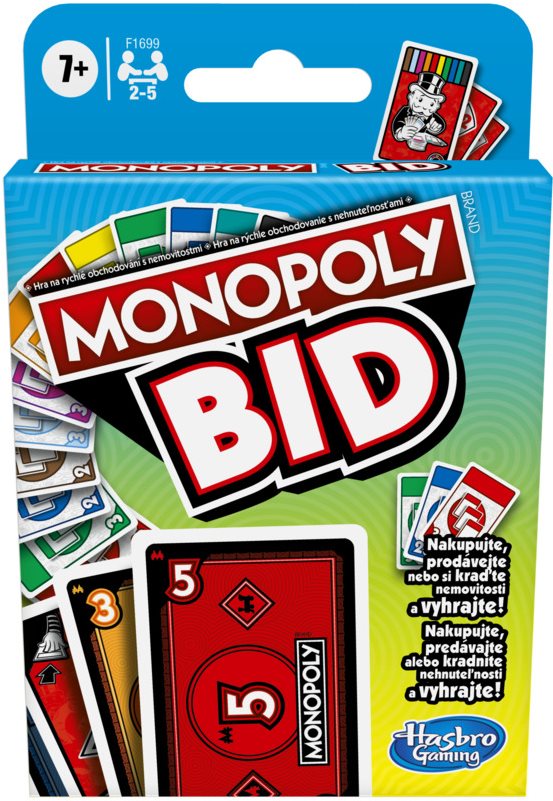 Kartová hra Monopoly Bid CZ SK