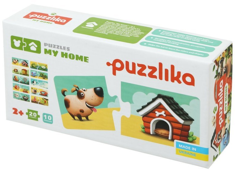 Puzzlika 13074 Môj domov – náučné puzzle 20 dielikov