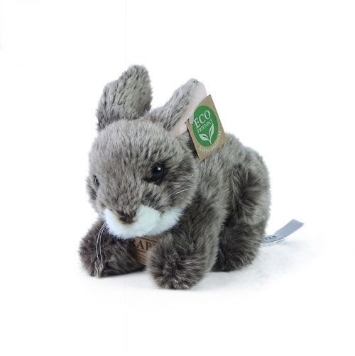 Rappa plyšový zajac tmavosivý 17 cm Eco-friendly
