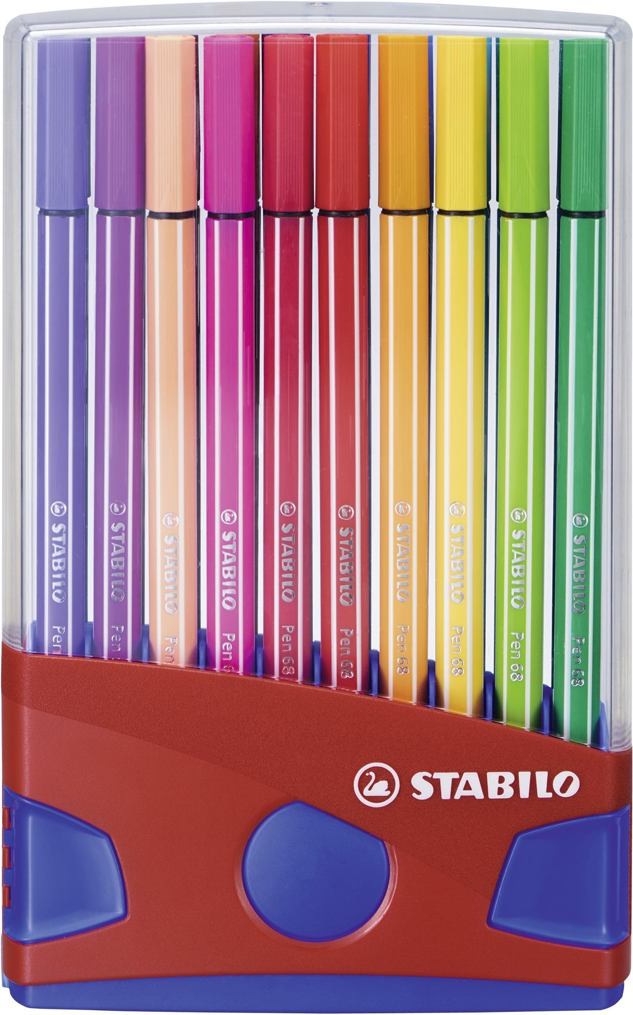 STABILO Pen 68, 20 ks, ColorParade modré/červené