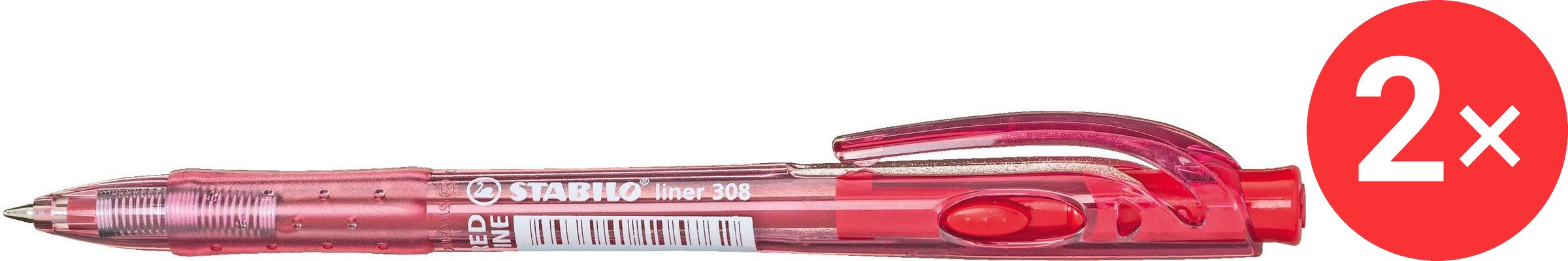 STABILO liner červené – balenie 2 ks
