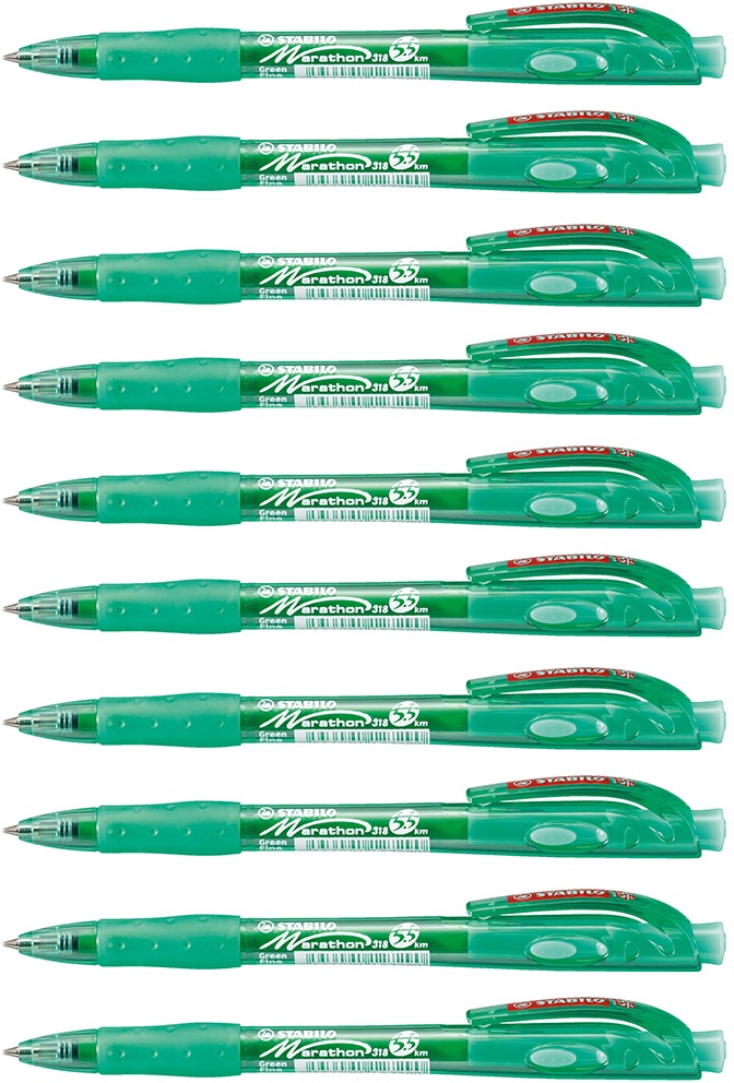 STABILO Marathon 318, zelené – balenie 10 ks