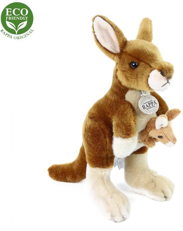 Rappa plyšový klokan s mláďaťom 27 cm ECO-FRIENDLY