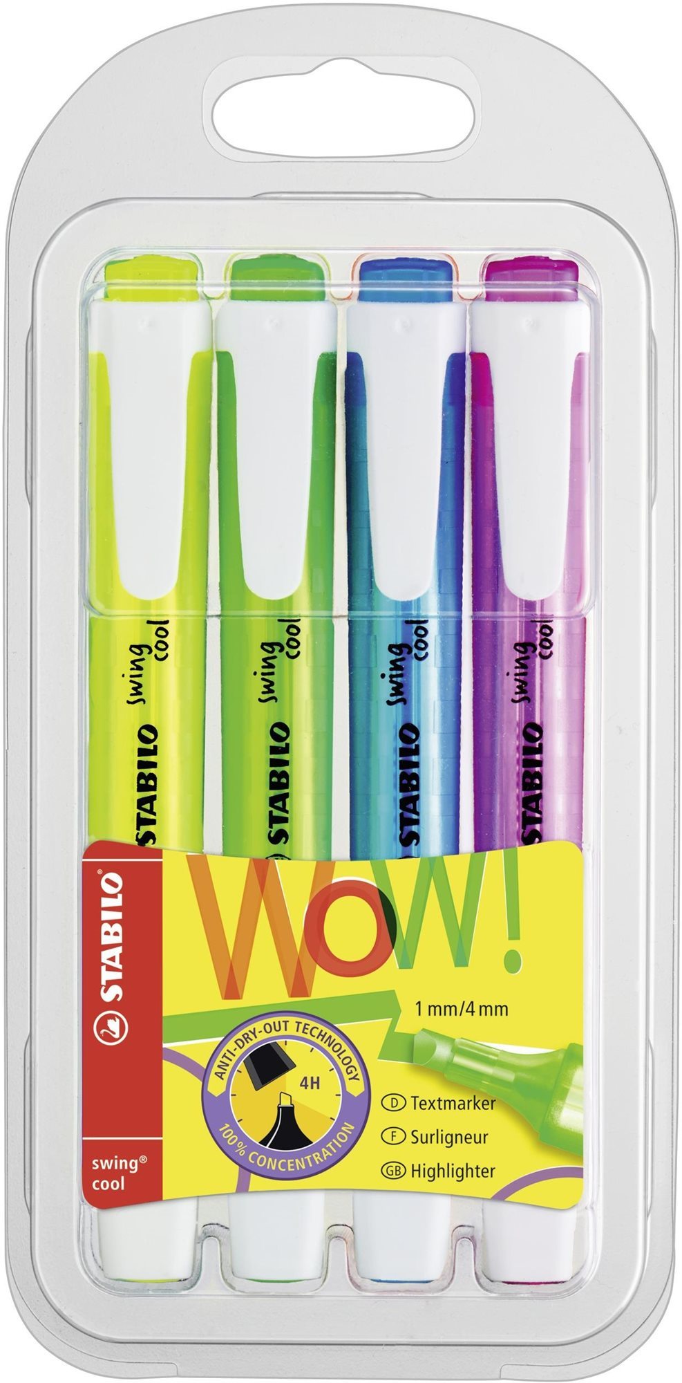 STABILO swing cool 4 ks puzdro