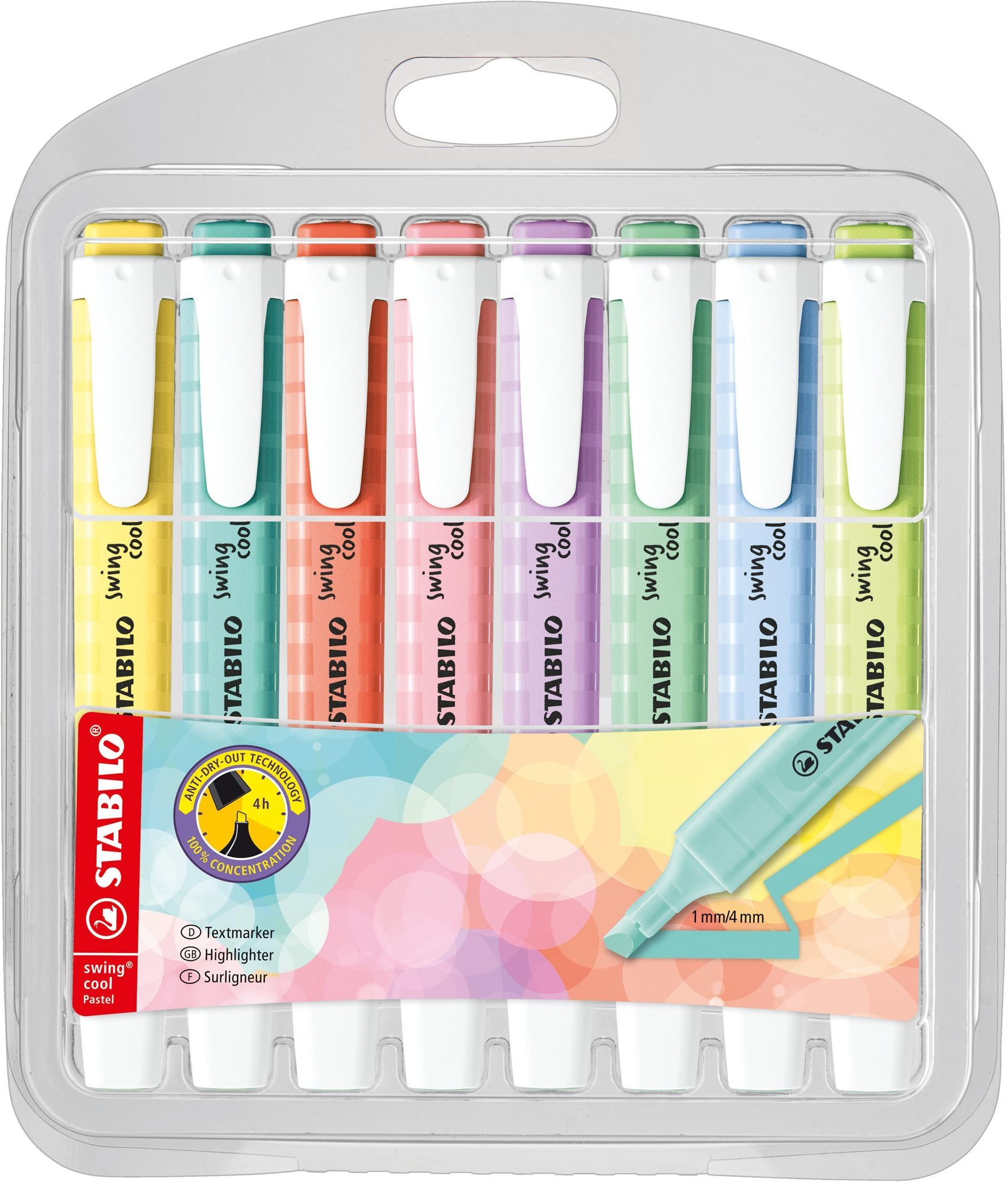 STABILO swing cool Pastel Edition 8 ks puzdro