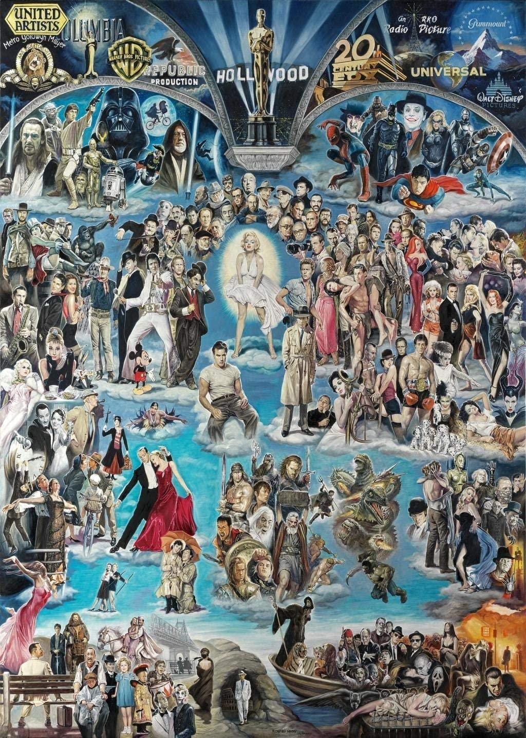 Puzzle Sláva Hollywoodu 3000 dielikov
