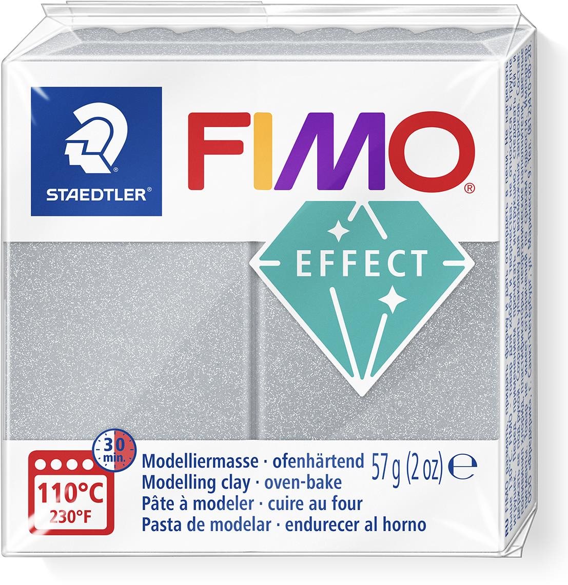 FIMO effect 8020 metalická strieborná