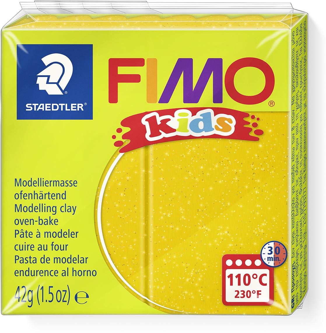 FIMO kids 8030 42 g zlatá s trblietkami