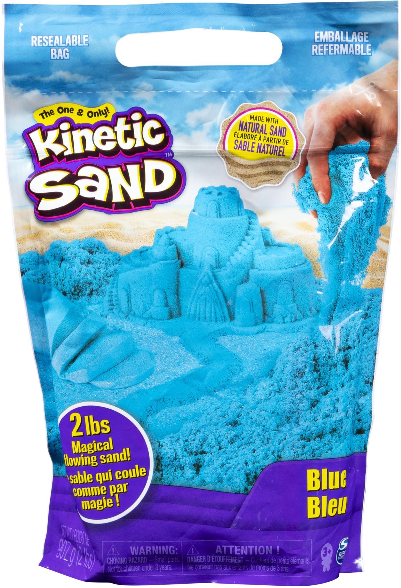 Kinetic Sand Balenie modrého piesku 0,9 kg